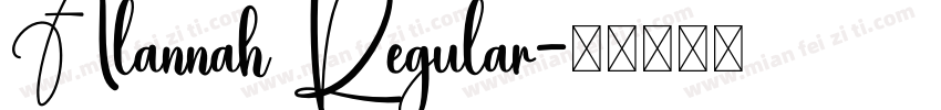 Alannah Regular字体转换